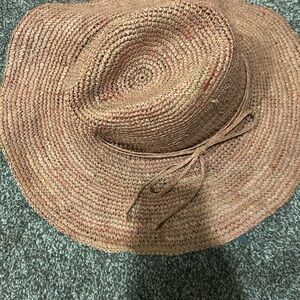 Free People Rustic Tan Woven Hat